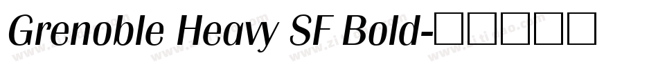 Grenoble Heavy SF Bold字体转换